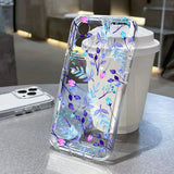 Yeknu  Abstract Plants Flower Phone Case For iPhone 16 Pro Case iPhone 13 15 14 11 12 17 Pro Max 7 8 Plus XR 16e XS SE Clear Soft Cover