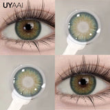 Yeknu  Color Contact Lenses Beauty Makeup Colorcon Fashion Blue Eyes Lenses Green Eyes Contact Natural Brown Lenses For Eyes