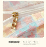 Yeknu 2025 Princess Style Bedding Sets Ruffle Lace Bow Quilt Cover Romantic Bedclothes Decor Woman Girls Bedroom Duvet Cover 4pcs