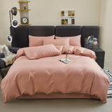 Yeknu  Polyester cotton duvet cover with pillowcase cozy couple luxury bedding set quilt cover single double bed queen king size