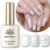 Yeknu  15ml Aurora Glitter Gel Nail Polish Iridescent Pearl Shimmer Effect Soak Off UV LED Manicure Varnishes