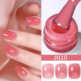Yeknu  10ml Reinforcement Gel Nail Polish Self-leveling Gel Construction Gel Thick Base Gel Hard Painting Gel Varnishes