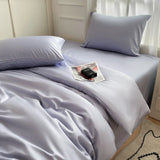 Yeknu  Nordic Bed Linen 100% Cotton Bedding Set with Sheet Duvet Cover Pillowcase Single Couple Bedsheet King Queen Double Twin Size