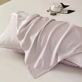 Yeknu  1/2Pcs Pillowcases 100% Bamboo Fiber Cooling Anti-bacterial Solid Color Hotel Home Summer Envelope Style Pillow Covers 48x74cm