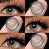 Yeknu  Contact Lenses NEW Color Contact Beauty Eye Color Lenses Colorcon Water Light Brown Eye Lenses Gray Natural Contact Lenses