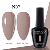 Yeknu  15ml Gel Nail Polish LED Semi-permanent Summer Varnish UV Vernis Blue Color Enamels For Nails Gellak Top Coat Base Polish