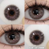 Yeknu  1Pair Real Color Eye Lenses Myopia Pink Blue Contact Lenses Eye Color Lenses Makeup Pupils Graduate Lenses Fast Shipping