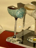 Yeknu  Handmade Shell wine glass conch cup design niche cocktail glass goblet ins style light luxury