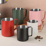 Yeknu  350/600ML Coffee Milk Frothing Pitcher Jug 304 Stainless Steel Precise Scale High Quality Latte Barista Professional CafeUtensil