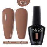 Yeknu  10ml Pearl Shell Color UV Gel Nail Polish Semi Permanent Golden Nail Art Gel Varnish Hybrid Nail Gel Polish Manicure Base