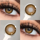 Yeknu  1Pair Brown Colorld Contact Lenses for Eyes Natural Contacts Fashion Lenses Beauty Pupils Color Lenses Fast Shipping