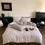 Yeknu High-end Jacquard 100% Cotton Bedding Set Luxury Skin-friendly Duvet Cover Set with Sheets Hygroscopic Breathable Quilt Cover