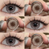 Yeknu  Colored Contact Beauty Blue Contacts Big Eyes Black Lens Makeup Green Lens Natural Brown Eye Lenses Cosmetics Red lens