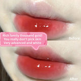 Yeknu  Lip Gloss Long-lasting Moisturizing Easy Halo-dyeing Waterproof Mirror Water Glass Lip Gloss Transparent Color Cosmetics