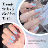 Yeknu  15ml Aurora Glitter Gel Nail Polish Iridescent Pearl Shimmer Effect Soak Off UV LED Manicure Varnishes