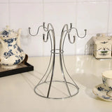 Yeknu  Kitchen Inverted Water Cup Storage Rack Home Desktop Flat Six Cup Iron Frame Restaurant Coffee Cup Storage And Drainage Rack