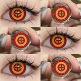 Yeknu  1 Pair Cosplay Pink Lenses for Eyes Anime Lenses y2k Eye Contacts Cosmetic Red Lens Cosplay