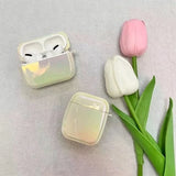 Yeknu  Minimalist solid color headphone case protective case, suitable for smooth hard shell protective film