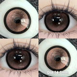 Yeknu  2pcs/pair 14.5MM Iris Brown Lenses Beauty Makeup Pupils Eye Color Lenses Colorful Contact Lenses Fashion Blue Green Lens