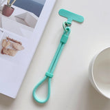 Yeknu  Adjustable Lanyard Hanging Rope Hand Wrist Strap for Mobile Cell Phone Universal Short Keychain Colorful Security Wristband