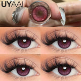 Yeknu  Contact Lens Makeup Red Lens Cosplay Colored Pupils Cosmetics Natual Black Lens Woman Pink Pupils Color Contacts Blue lens