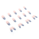 Yeknu  24Pcs Press-On Nail Long Ballet Nails with Purely Sensual Gradient Colors Fake Nails Tips Perfect Gifts for Girls and Friends