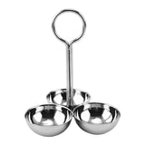 Yeknu  Stainless Steel Snack Tray Bar Ktv Fruit Dish Metal Fruit Plate Dim Sum Dish Dried Fruit Candy Rack Partition Dessert Snack Rack