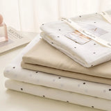 Yeknu  Minimalist Polka Dot Style Bedding Set Duvet Cover Set Four Piece Bedding Set Bed Sheet Fully Enclosed for Home