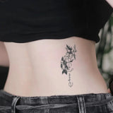 Yeknu  Fresh and Elegant Temporary Tattoo Sticker, Long-lasting and Waterproof, Leaf, Realistic Fake Tattoos for Women, For Arm, Finger