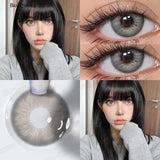 Yeknu  New Bio-essence 1 Pair Green Contact Lenses for Eyes Gray Lenses Brown Lenses Makeup Fashion Lenses 1 Year Pupils