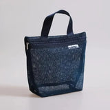 Yeknu  Portable Travel Mesh Cosmetic Toiletry Bag Large Capacity Transparent Storage Bag Hanging Cosmetic Storage Bag