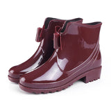 Women Rain Boots Waterproof Shoes Woman Non-slip Transparent Boots Female Candy Colors Outdoor Girl's Shoes goth bota feminina