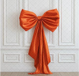 Yeknu  Mehofond Photography Background Elegant Pink Orange Bow Aldult Birthday Wedding Maternity Portrait Decor Backdrop Photo Studio