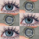 Yeknu  New Green Contact Lenses Beauty Eye lenses Myopia Color Contact Lenses for Eyes Natural Color Pupils Blue Lens 2pcs/pair