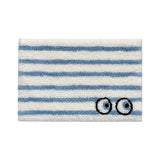 Yeknu  Funny Tufting Eyes Bedroom Rug Stripe Bathroom Mat Tidy Bedside Carpet Foot Pad Bathmat Doormat Aesthetic Home Room Decor