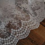 Yeknu  Table Cloth Cake Photography Background Embroidery Prop Cloth White Tablecloth