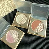 Yeknu  2-color Glitter Eyeshadow Water Light Broken Feeling Long Lasting Waterproof Eyeshadow Pearlescent Glitter Highlighter Makeup