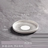Yeknu  Creative Gradual Starry Sky Plates, Light Luxury Ceramic European Home Restaurant Kitchen Supplies Steak Western Food Plate, 1Pc