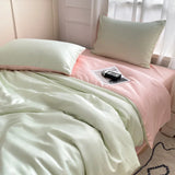 Yeknu  Nordic Bed Linen 100% Cotton Bedding Set with Sheet Duvet Cover Pillowcase Single Couple Bedsheet King Queen Double Twin Size