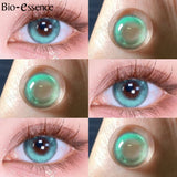 Yeknu  1 Pair Korean Lenses Colored Contact Lenses With Prescription Myopia Lenses Cosplay Lenses Pink Lenses Green Lenses