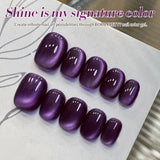 Yeknu  Gold Reflective Moonlight Gel Nail Polish Cat Magnetic Aurora Spar Glitter Semi-Permanant Varnish Nail Art Magnetic