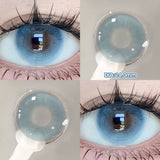 Yeknu  2pcs Cyberpunk Blue Contact Lenses for Eyes Fashion Color Pupils Beauty Eye Color lenses Natural Gray Lens Myopia Lenses