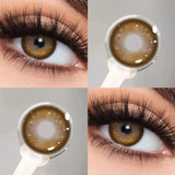 Yeknu  1Pair Brown Colorld Contact Lenses for Eyes Natural Contacts Fashion Lenses Beauty Pupils Color Lenses Fast Shipping