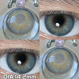 Yeknu  2pcs/pair 14.5MM Iris Brown Lenses Beauty Makeup Pupils Eye Color Lenses Colorful Contact Lenses Fashion Blue Green Lens