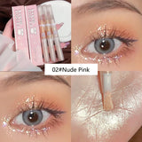 Yeknu  Cute Bear Liquid High Gloss Pen High Quality Soft Brushes Head Makeup Highlighter Pearllight Brightening Eye and Nose Cosmetics