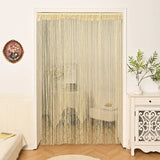 Yeknu  1x2m String Curtain Shiny Tassel Line Curtains Window Door Divider Drape for Home Living Room Cafe interior Decorations Valance