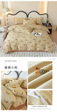 Yeknu Spring and summer pure cotton small fresh four-piece set, bedding sheet quilt cover, cotton student dormitory three-piece set