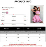 Yeknu  Jastie 100% Cotton Sweet Ruffled Shorts Women's Summer Korean Style Polka Dot With Lining Short Skirt High Waisted Shorts