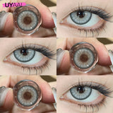Yeknu  [Free Gift] Color Contact Lenses for Eyes Brown Fashion Lenses Blue Color Eye Lenses Discounts Purple Y2K Lenses Colorcon