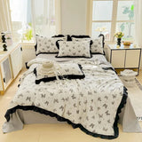 Yeknu 2025 new skin-friendly washed cotton summer quilt printing air conditioner quilt summer cool quilt machine wash single double